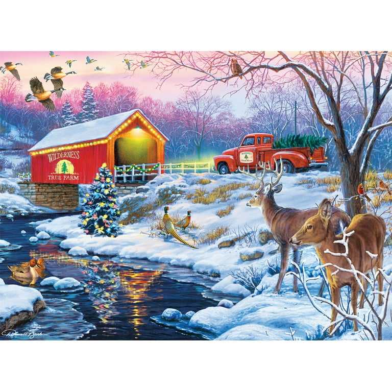 Christmas In The Country - Buffalo puzzle collectible [Barcode 079346120345] - Main Image 2