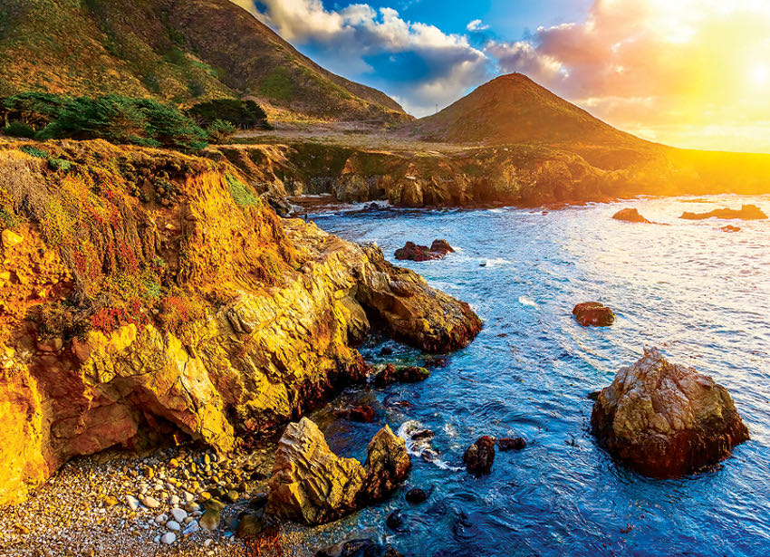 Sunset On The Pacific Coast - Eurographics puzzle collectible [Barcode 628136606912] - Main Image 2