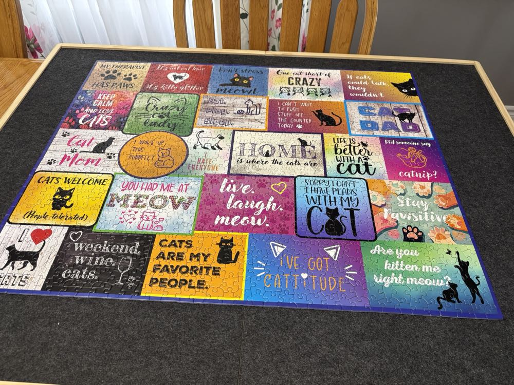 I Love Cats - White Mountain puzzle collectible [Barcode 724819268344] - Main Image 3