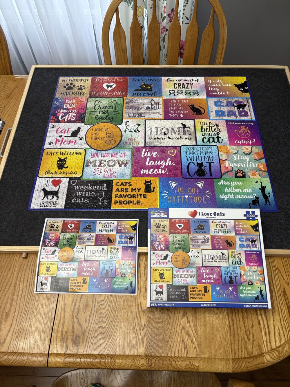 I Love Cats - White Mountain puzzle collectible [Barcode 724819268344] - Main Image 4