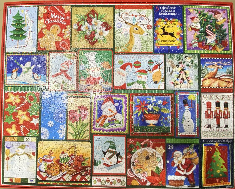 Christmas Countdown - White Mountain Puzzles puzzle collectible [Barcode 724819267460] - Main Image 3