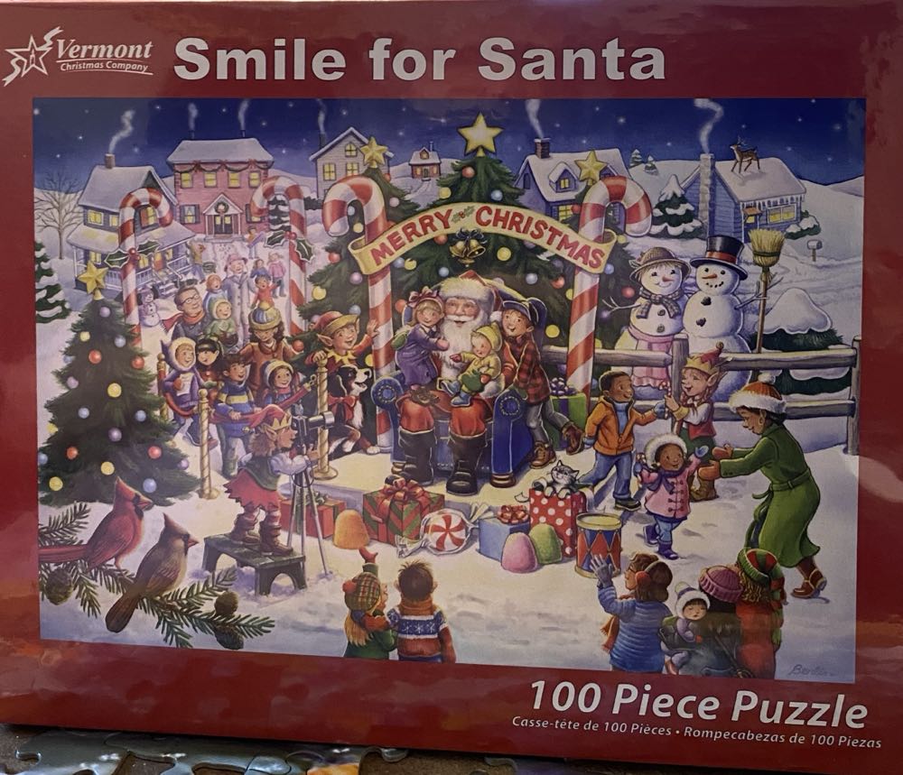 Smile For Santa - Vermont Christmas Company 🇺🇸 puzzle collectible [Barcode 819273020635] - Main Image 2