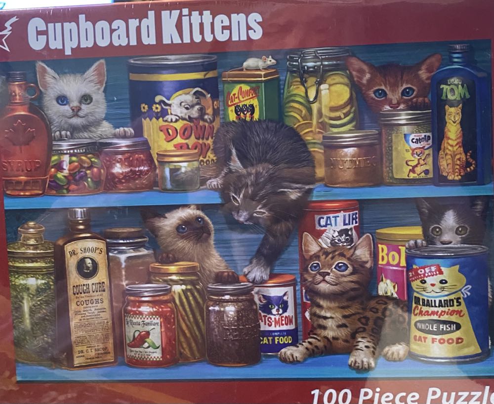 Cupboard Kittens - Vermont Christmas Company 🇺🇸 puzzle collectible [Barcode 819273024657] - Main Image 2