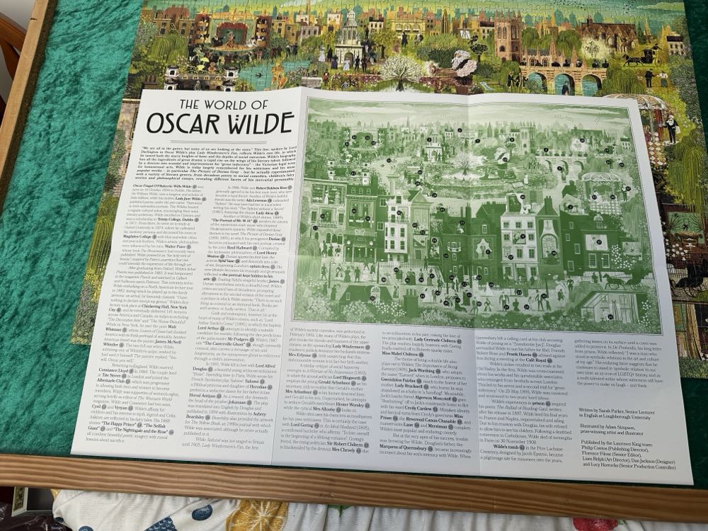 The World Of Oscar Wilde - Laurence King puzzle collectible [Barcode 9781399620017] - Main Image 3