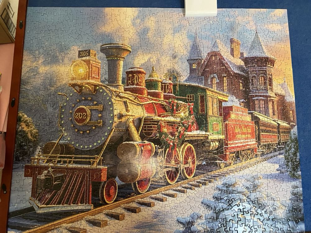Sunsout Inc -Christmas Train Ride - SunsOut puzzle collectible [Barcode 796780770577] - Main Image 2