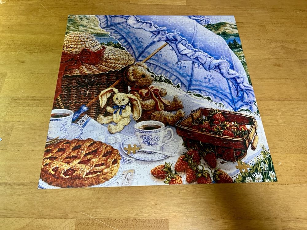 Blue Parasol - Timeless Teddies - Sure Lox puzzle collectible - Main Image 2