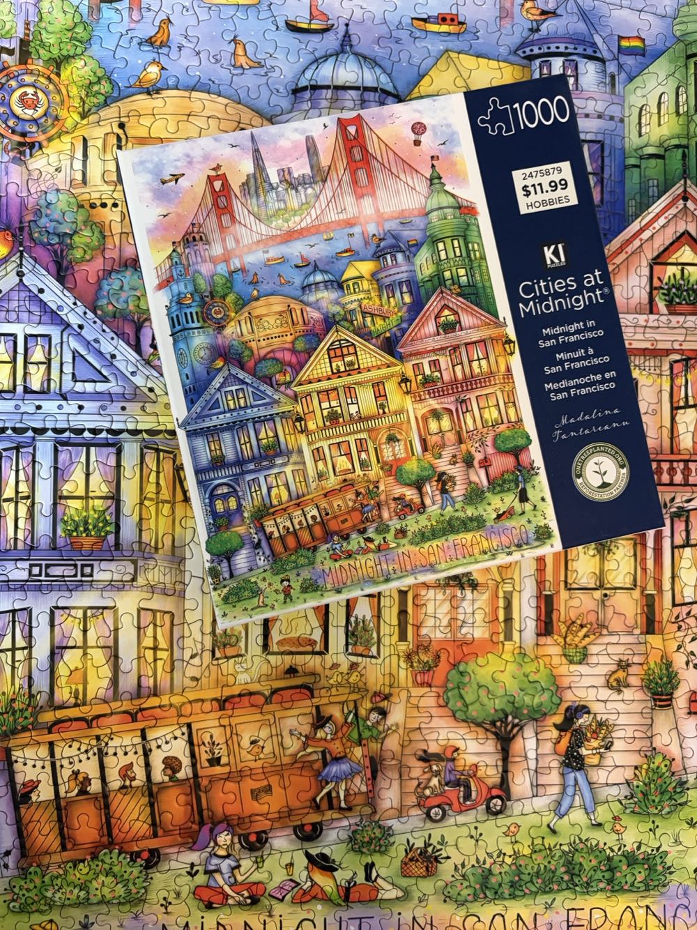 Midnight in San Francisco - Karmin/KI Puzzles puzzle collectible [Barcode 773392516854] - Main Image 4