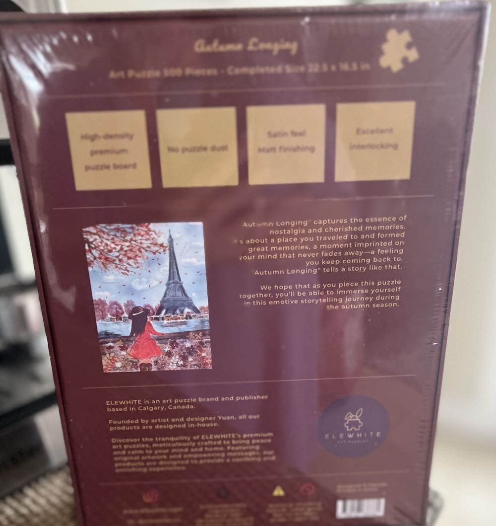 Autumn Longing - Elewhite puzzle collectible [Barcode 6338123686882] - Main Image 2