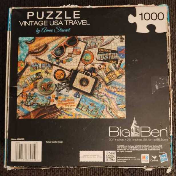 Vintage USA Travel (Jenn) - Big Ben puzzle collectible [Barcode 047754380552] - Main Image 2