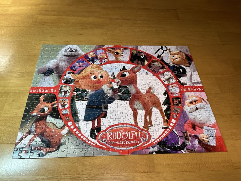 Rudolph The Red Nosed Reindeer Collage - Aquarious puzzle collectible [Barcode 840391123786] - Main Image 2