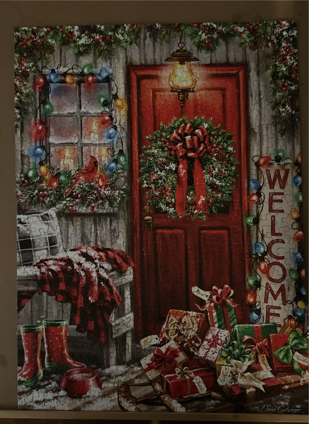 Home For The Holidays - Springbok puzzle collectible [Barcode 091683016648] - Main Image 2