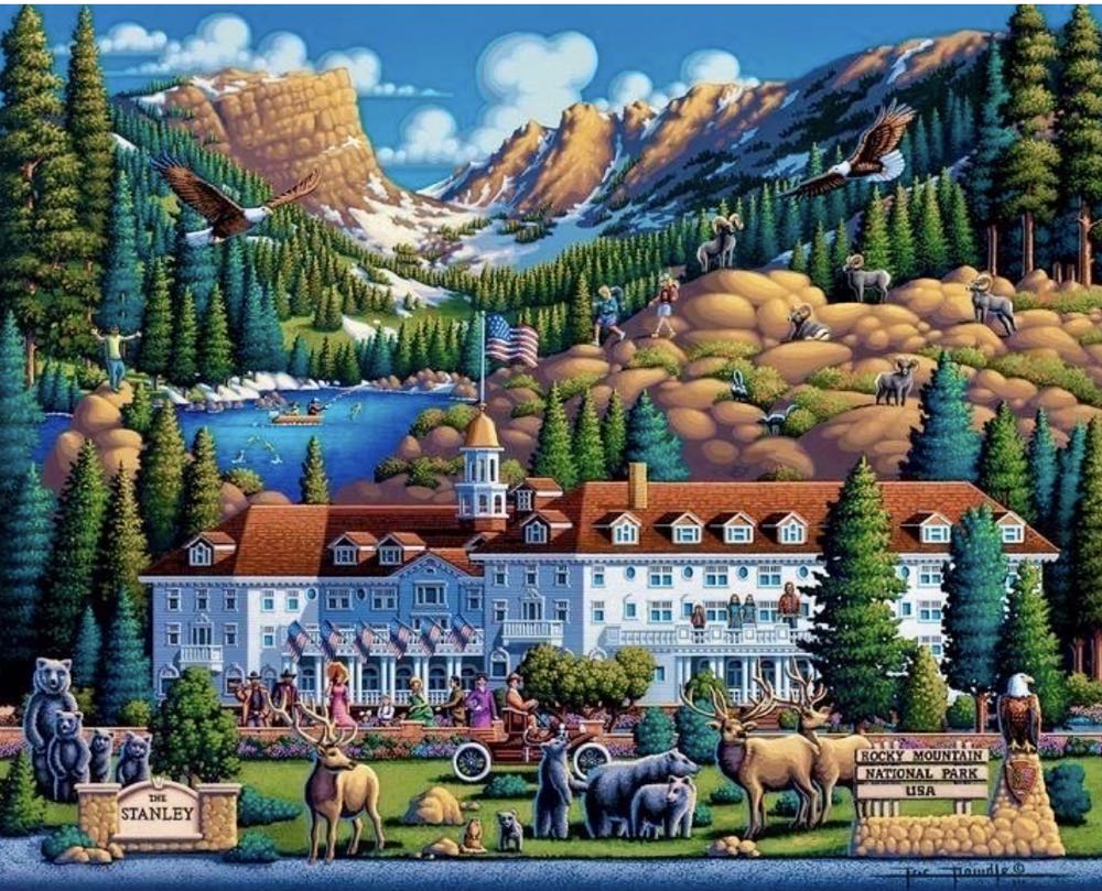 National Parks : Rocky Mountain 🆕 - Dowdle Folk Art puzzle collectible [Barcode 671095503488] - Main Image 2