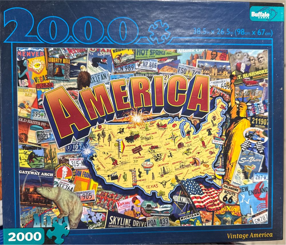 America - Buffalo 🦬 🇺🇸 puzzle collectible [Barcode 9780641699245] - Main Image 2