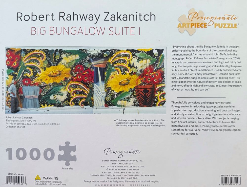 Big Bungalow Suite I - Pomegranate puzzle collectible [Barcode 9780764975523] - Main Image 3