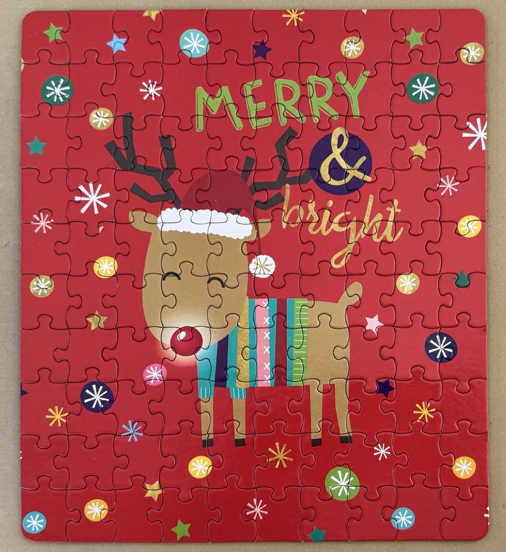 Reindeer Merry and Bright - Artwrap puzzle collectible [Barcode 9313559621239] - Main Image 2