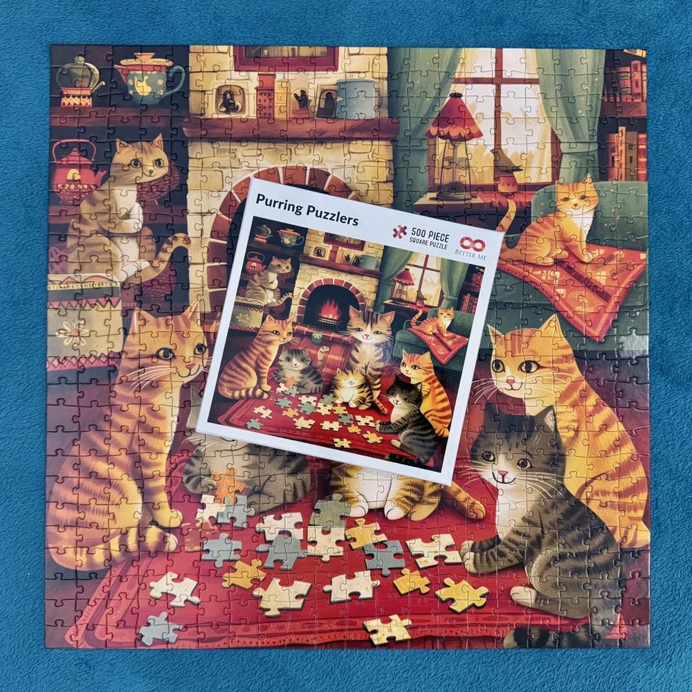 Purring Puzzlers  puzzle collectible [Barcode 0780847785857] - Main Image 2