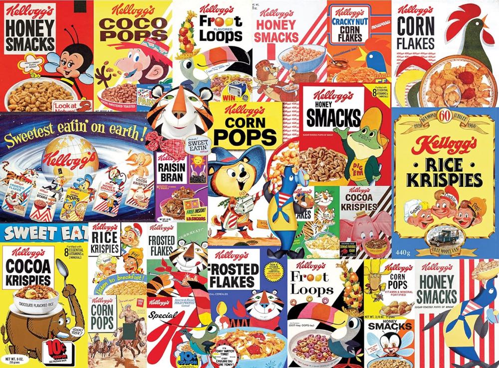 Vintage Kelloggs : Cereal Favorites - Rose Art puzzle collectible [Barcode 4895145433860] - Main Image 2