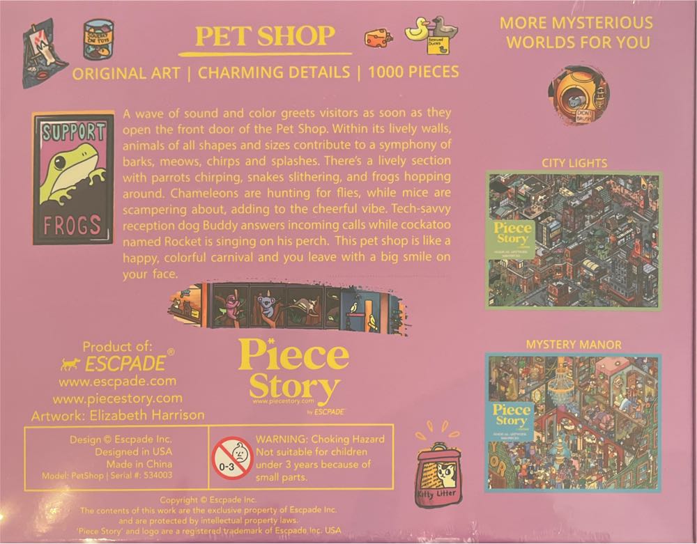Pet Shop - Escpade puzzle collectible - Main Image 2