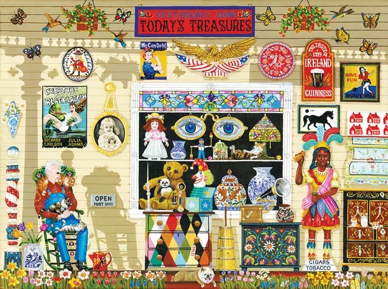 Yesterday’s Treasures - SunsOut puzzle collectible [Barcode 796780239210] - Main Image 2