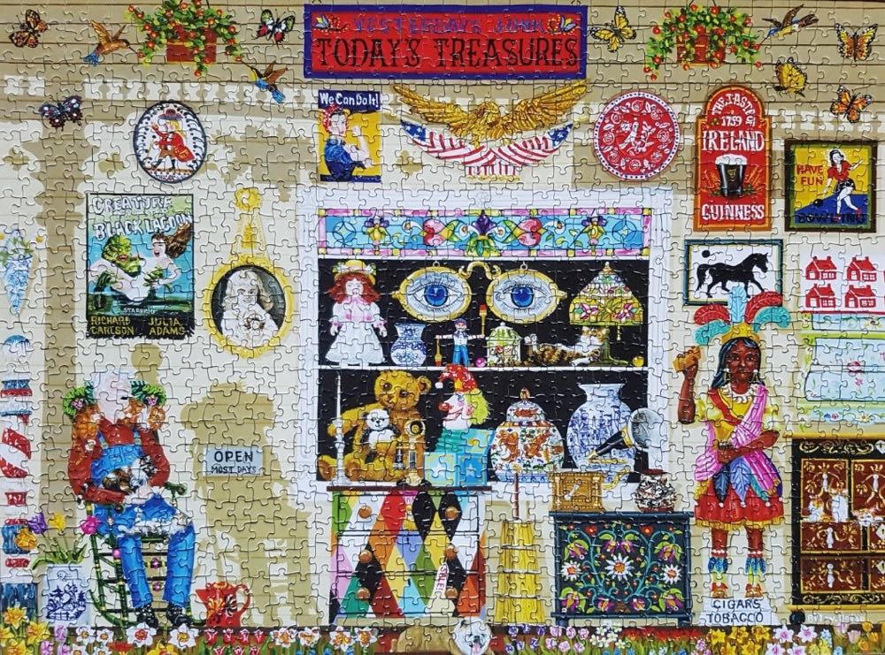 Yesterday’s Treasures - SunsOut puzzle collectible [Barcode 796780239210] - Main Image 3