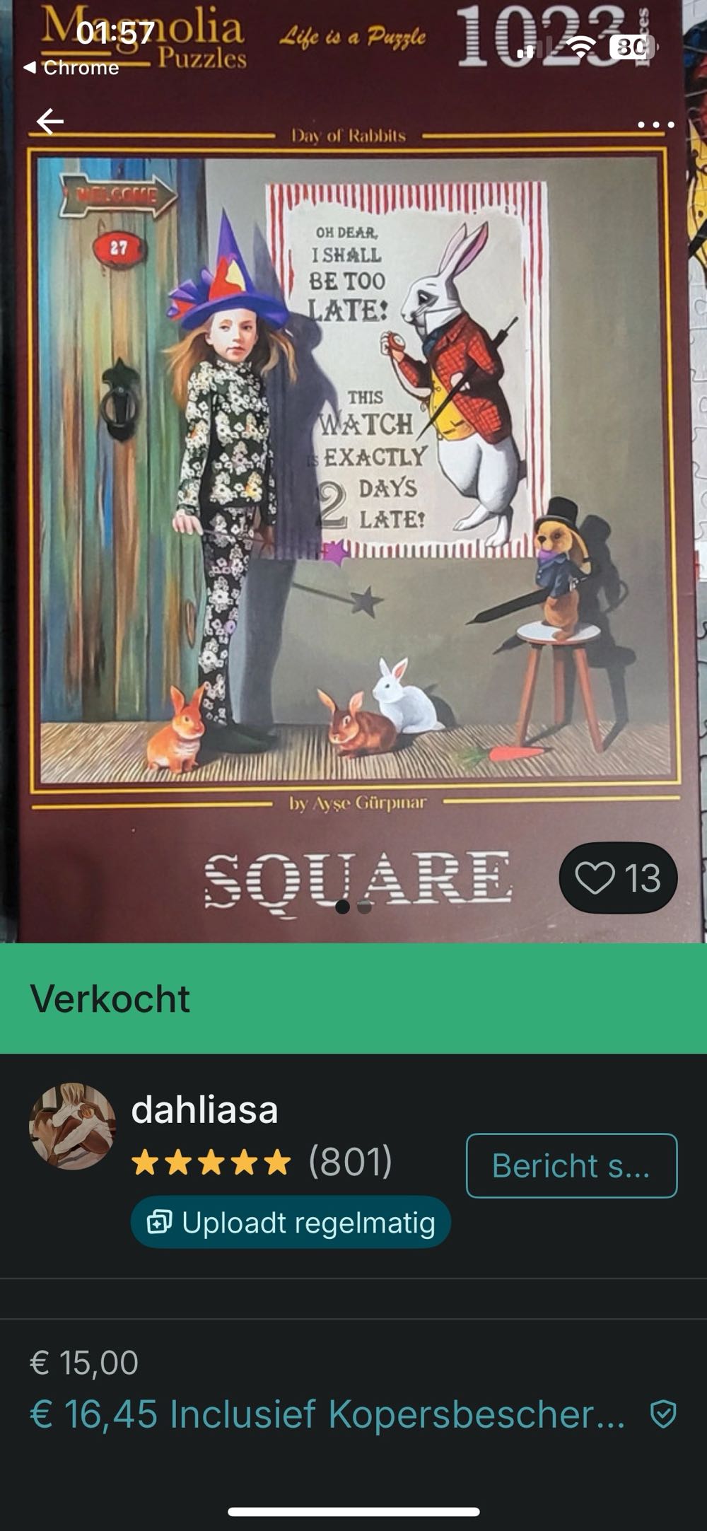 Day Of Rabbits - Magnolia puzzle collectible [Barcode 8684595060742] - Main Image 4