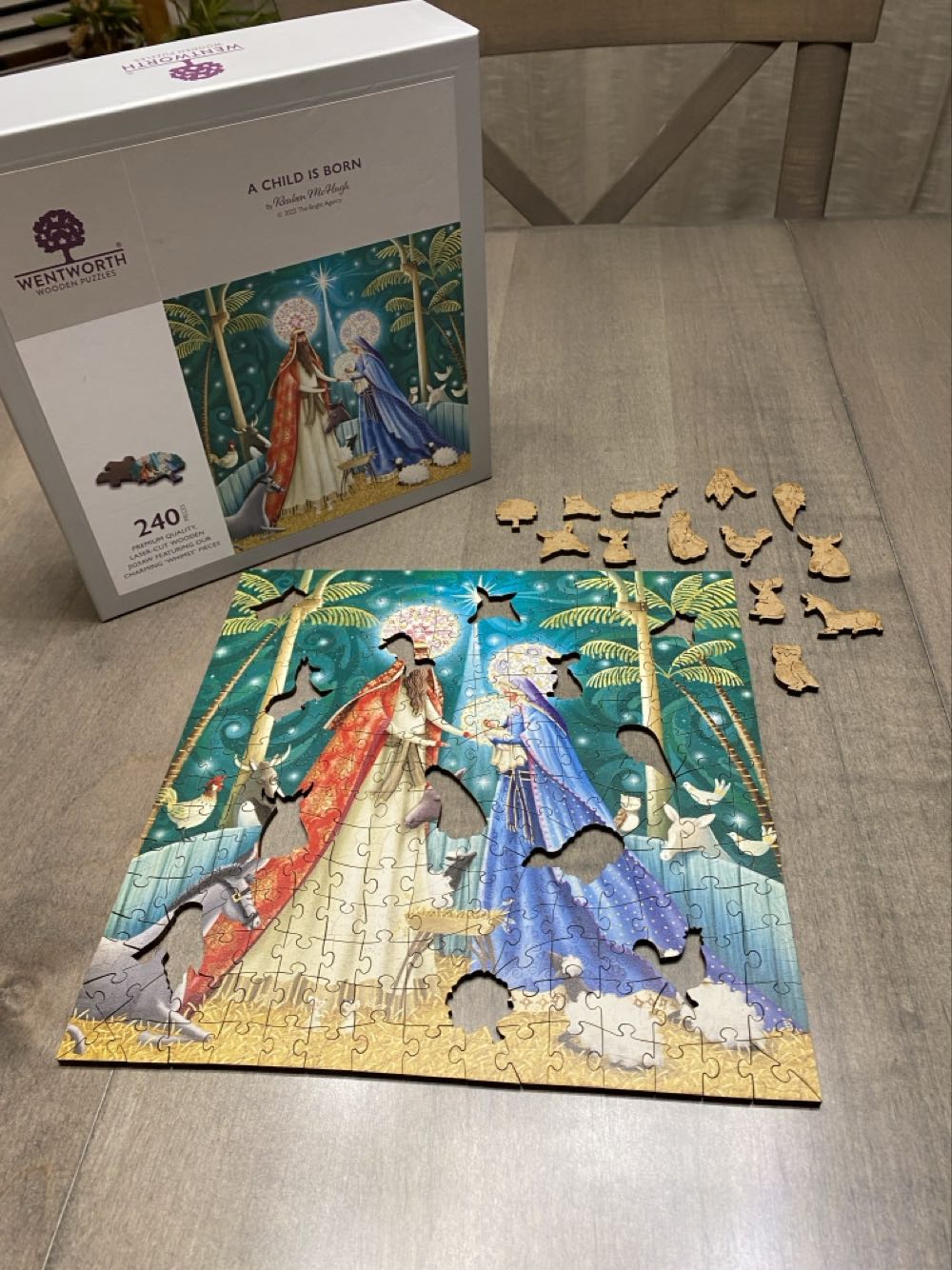 A Child Is Born - Wenthworth Wooden Puzzles puzzle collectible [Barcode 6050265378523] - Main Image 3