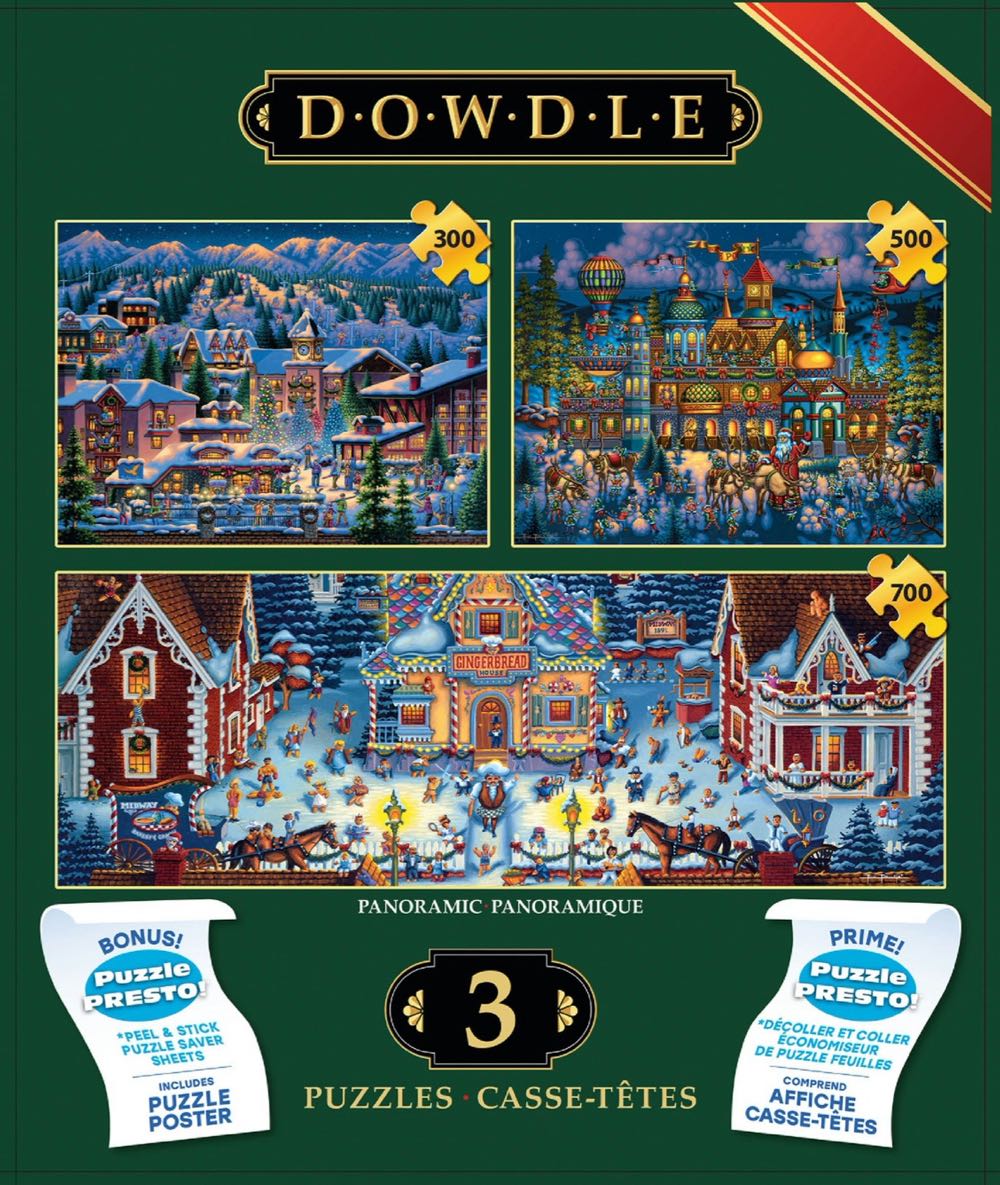 Dowdle Holiday Pack - 3 Puzzles - Dowdle puzzle collectible [Barcode 021081110587] - Main Image 2