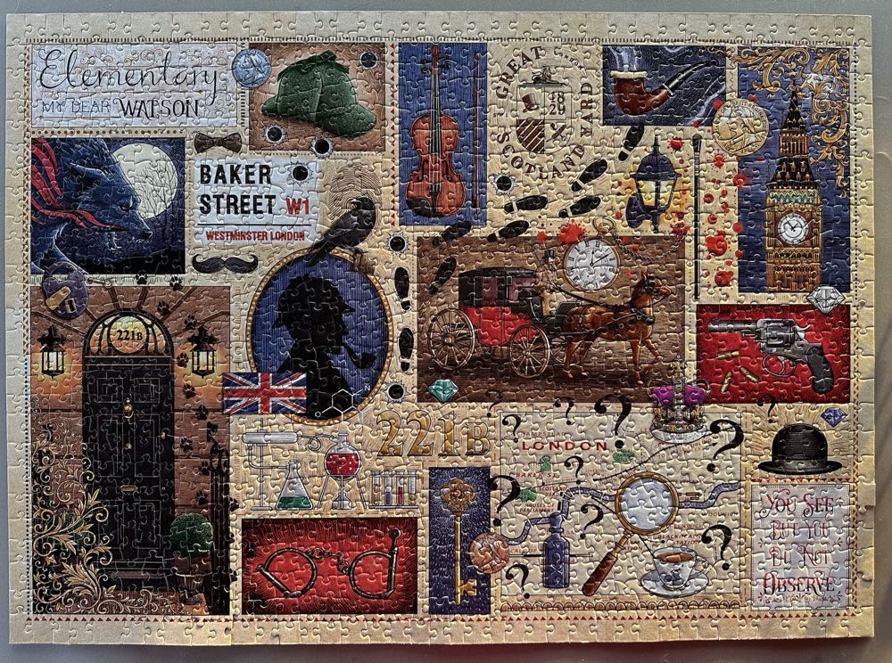 Sherlock Holmes  - Gibsons puzzle collectible [Barcode 5012269171129] - Main Image 2