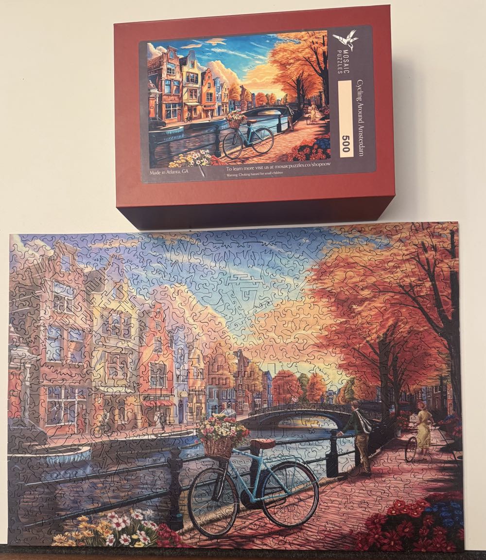 Cycling Around Amsterdam - Mosaic Puzzles puzzle collectible - Main Image 2