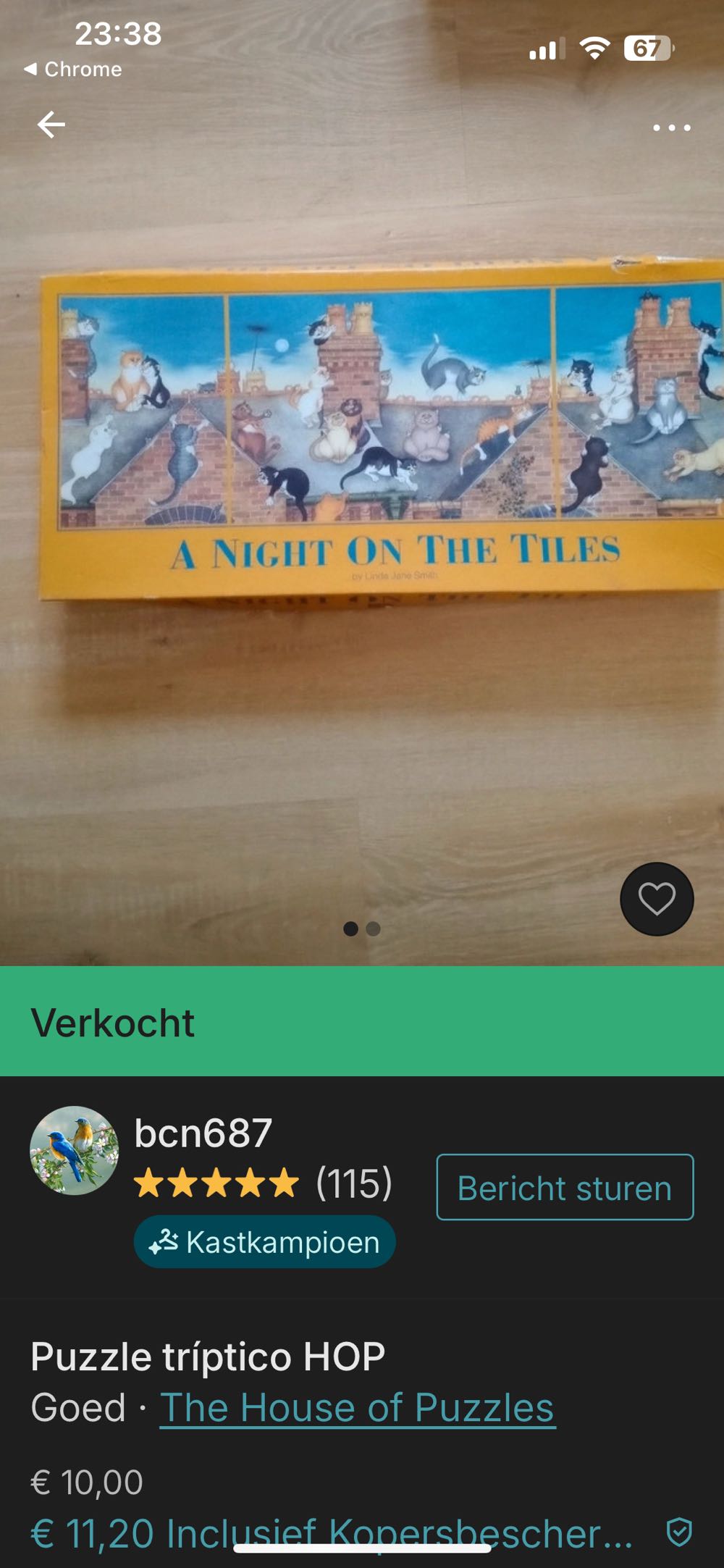 A Night On The Tiles Crazy Cats - MGL Licensing puzzle collectible [Barcode 00198226] - Main Image 4