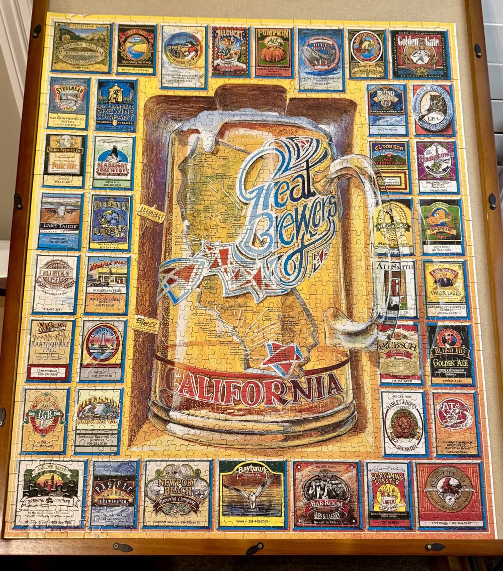 Great Brewers Of California - White Mountain puzzle collectible [Barcode 724819247332] - Main Image 2