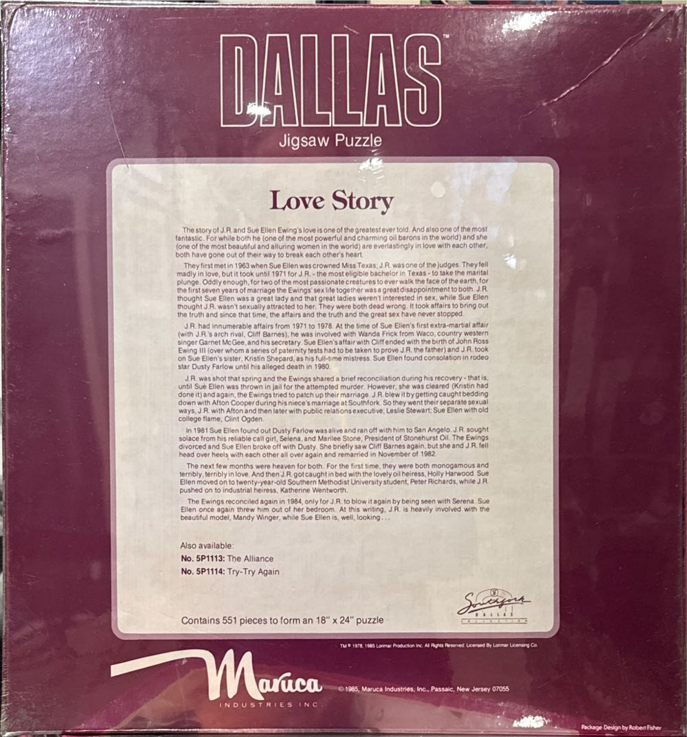Dallas - Love Story - Maruca Industries puzzle collectible - Main Image 2