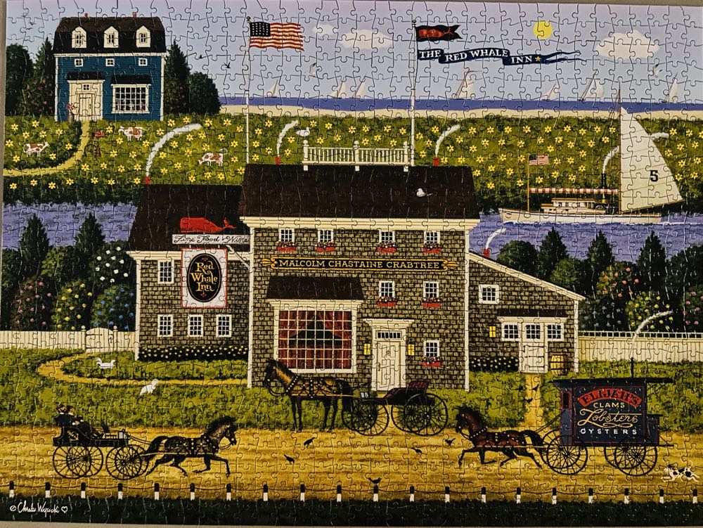 Red Whale Inn - FOR SALE - Buffalo puzzle collectible - Main Image 2