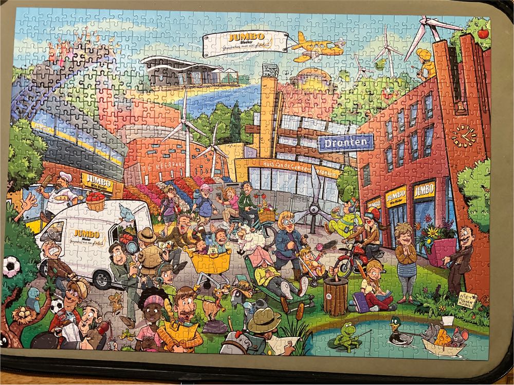 Cartoon Puzzel editie Dronten - Jumbo puzzle collectible [Barcode 6090317541529] - Main Image 2