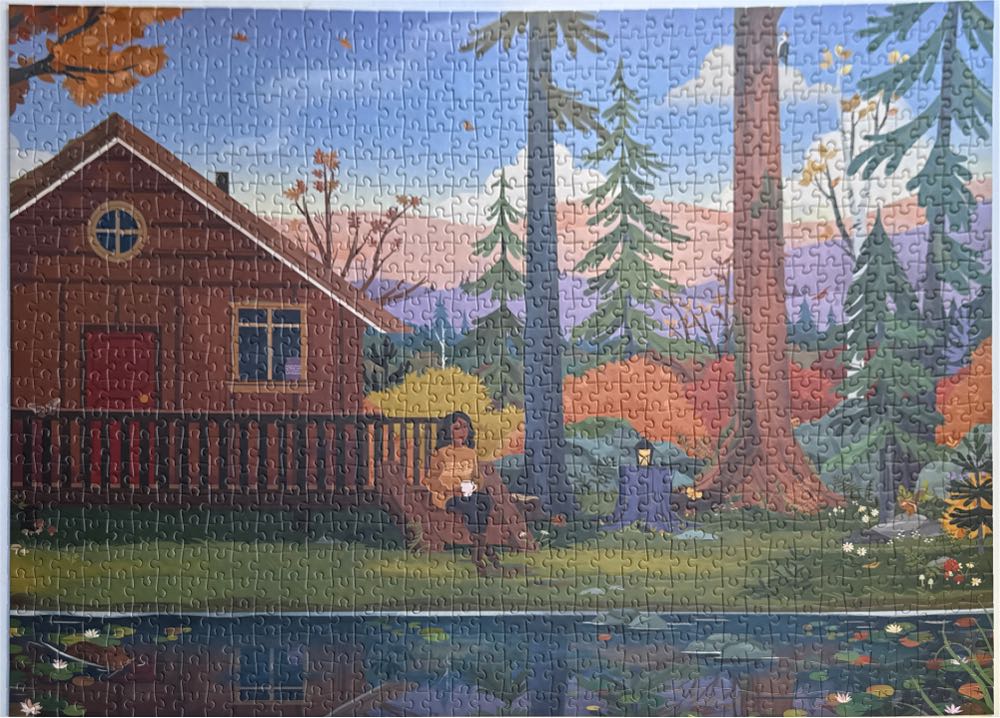 Autumn Cottage - Trevell puzzle collectible [Barcode 3770015362550] - Main Image 2