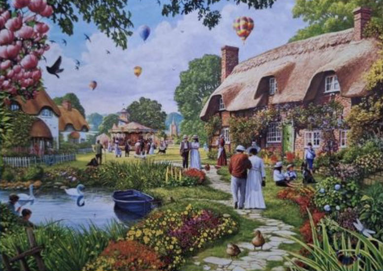 Lakeside Cottage - Gibsons puzzle collectible [Barcode 5012269031560] - Main Image 2