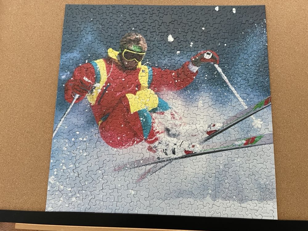 Down Hill Run - Springbok puzzle collectible [Barcode 070000017186] - Main Image 2