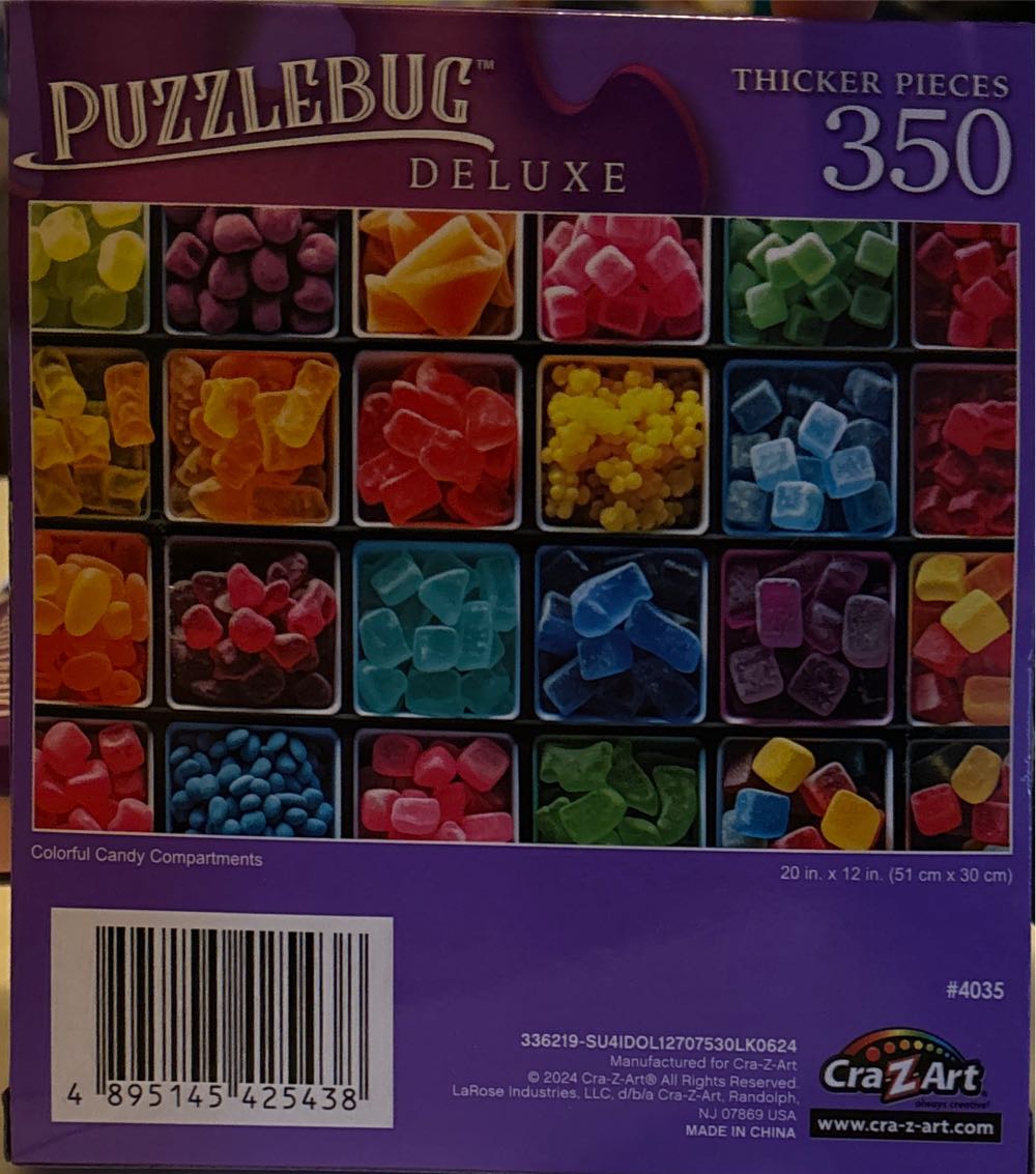 Colorful Candy Compartments - CraZArt puzzle collectible [Barcode 4895145425438] - Main Image 2