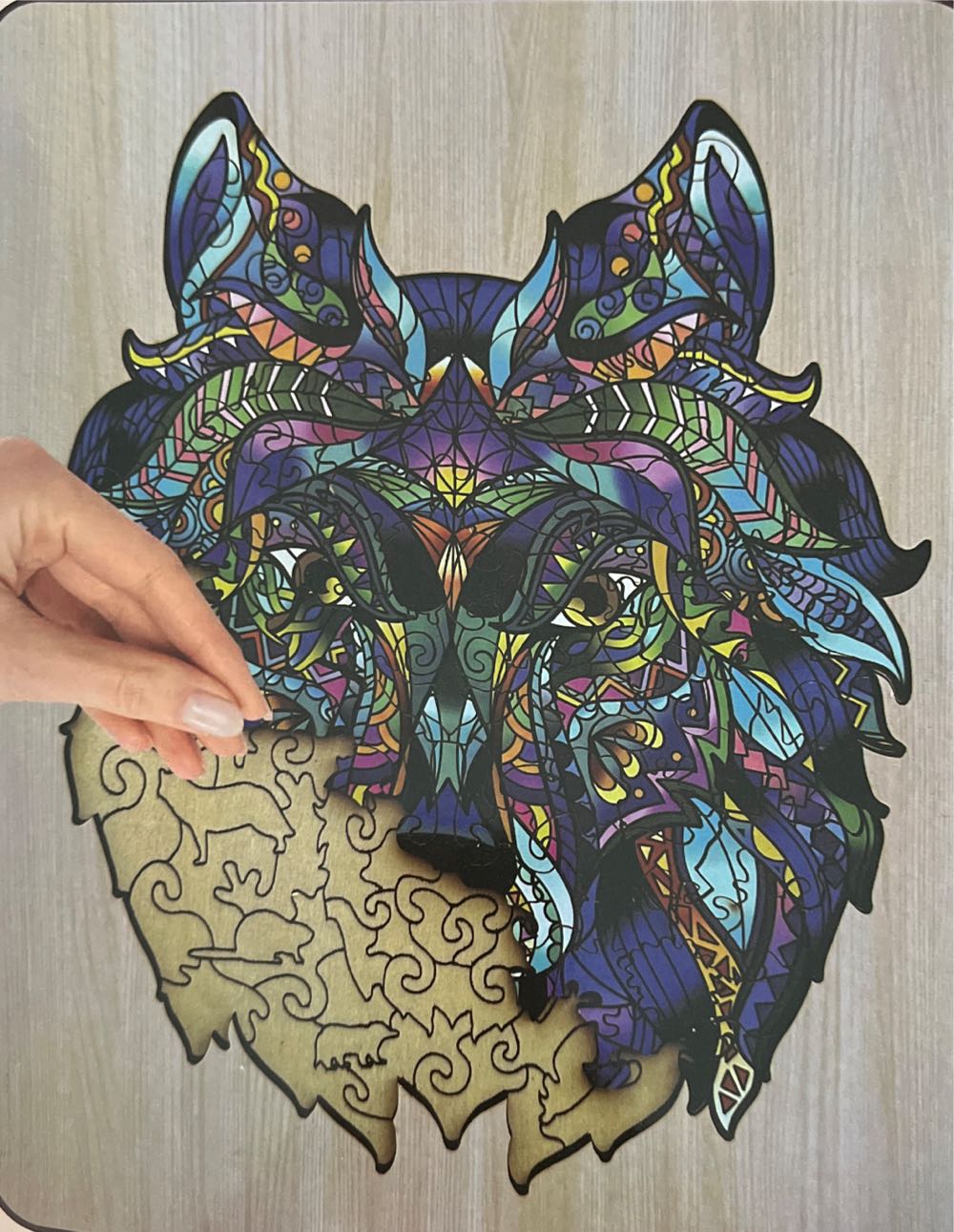 Art Puzzle Piece Pomegranate St. Luke Carpet Page Lindisfarne Gospels 20x27