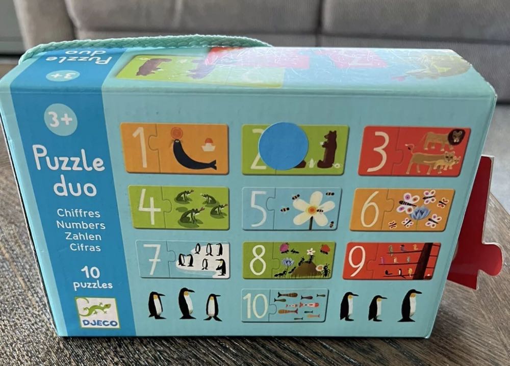DJECO Puzzle Duo Numbers-SOLD - Djeco puzzle collectible - Main Image 2