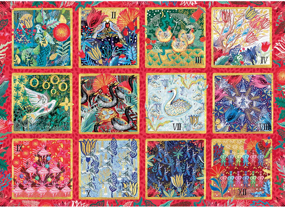 Twelve 12 Days Of Christmas - Gibsons puzzle collectible [Barcode 5012269076011] - Main Image 2