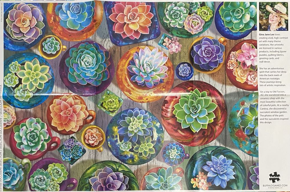 Succulent Selection - Buffalo Games puzzle collectible [Barcode 079346137053] - Main Image 3