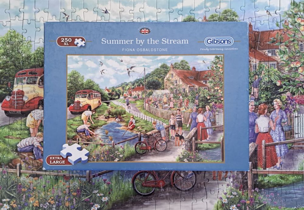 Summer By The Stream - Gibsons puzzle collectible [Barcode 5012269027112] - Main Image 4
