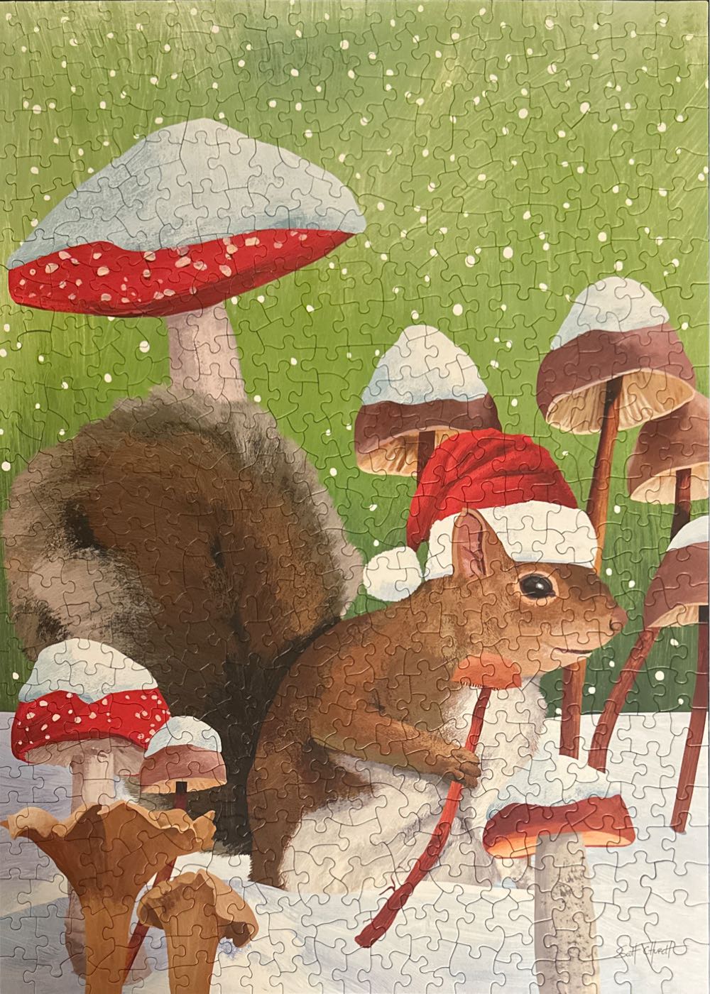 Winter Squirrel - Allport Editions puzzle collectible [Barcode 719495012657] - Main Image 3