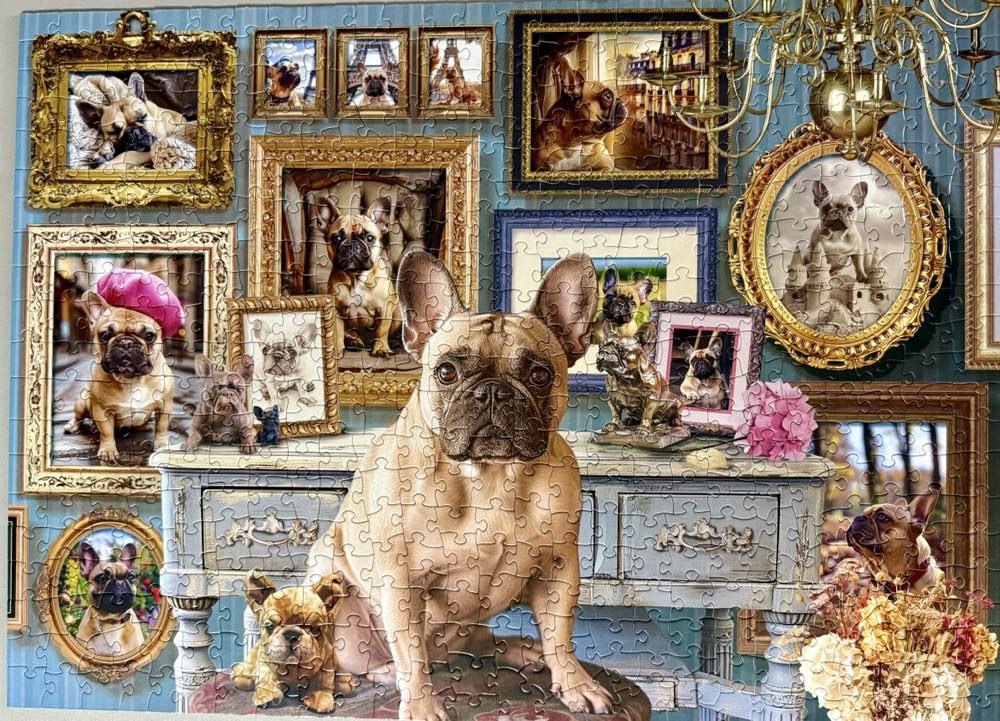Frenchie - Cobble Hill puzzle collectible [Barcode 625012451116] - Main Image 2