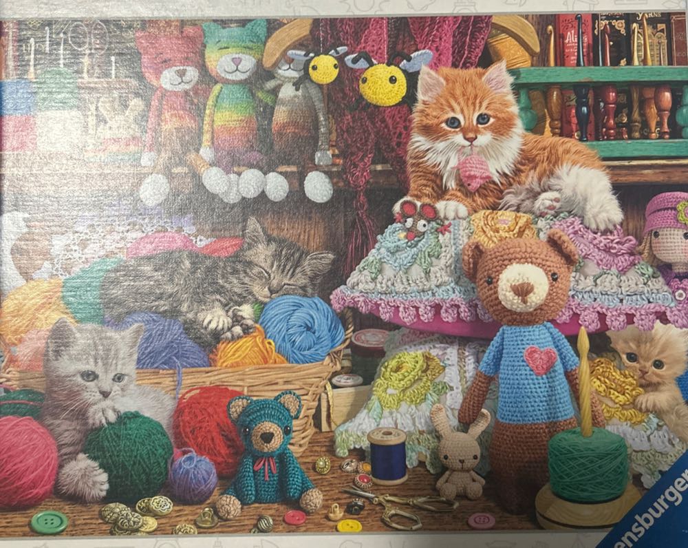 Knitty Kitties - Ravensburger puzzle collectible [Barcode 4005556808441] - Main Image 2