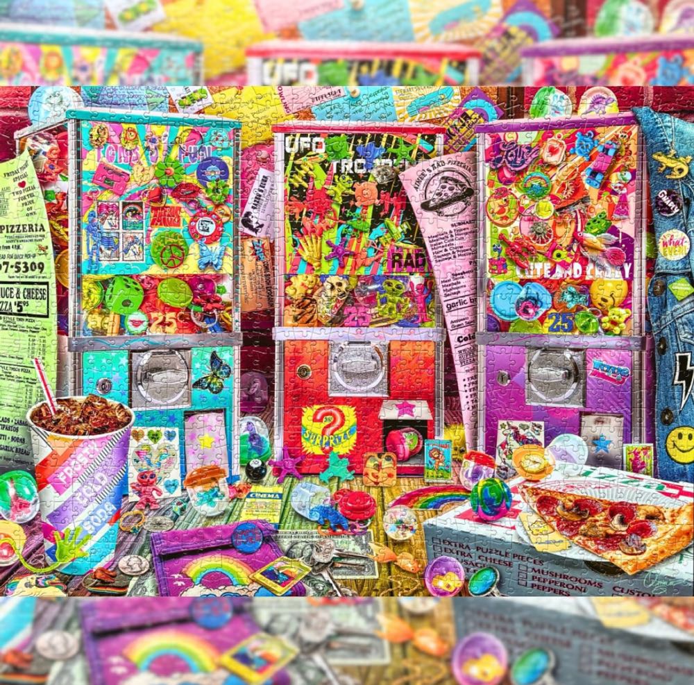 Pizza and Pocket Change - Buffalo Games puzzle collectible [Barcode 079346127580] - Main Image 3