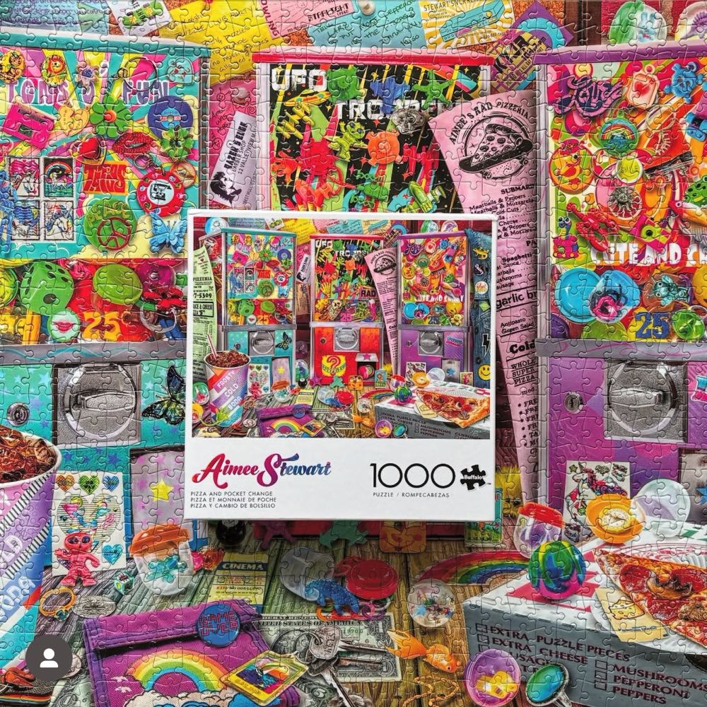 Pizza and Pocket Change - Buffalo Games puzzle collectible [Barcode 079346127580] - Main Image 4