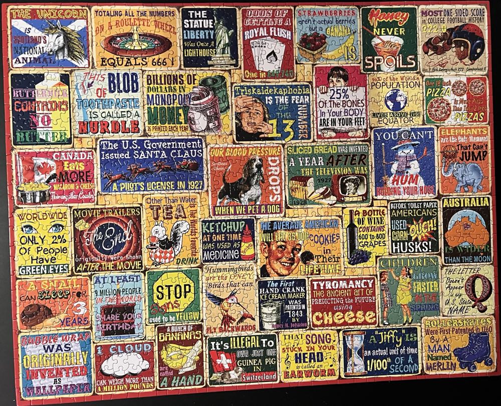 Did You Know - White Mountain puzzle collectible [Barcode 724819268177] - Main Image 2