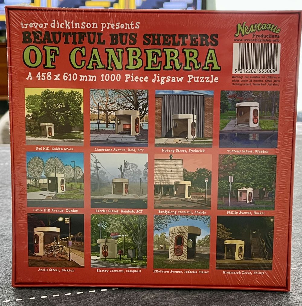 Beautiful Bus Shelters Of Canberra - Newcastle Productions puzzle collectible [Barcode 5012202555009] - Main Image 2